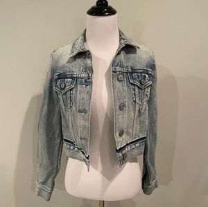Allsaints crop denim jacket